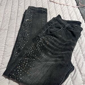 Vocal Black Jeans XL with Silver Accents